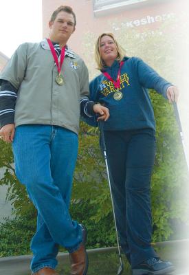 James Castle, 20, and Shauna Wilde, 25, were gold medal worthy at the CCAA golf competition in British Columbia. James Castle, 20, and Shauna Wilde, 25, were gold medal worthy at the CCAA golf competition in British Columbia.