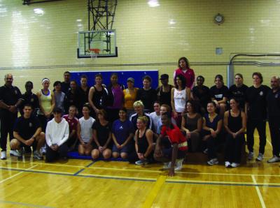 Some of Toronto’s future police women pose in the gym where their testing took place. Some of Toronto’s future police women pose in the gym where their testing took place.