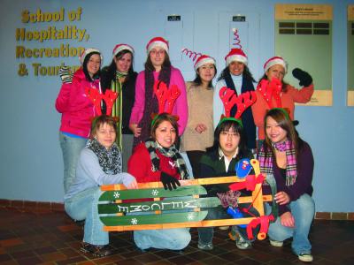 The winter wonderland committee raised money for the event from generous donations and by selling lollipops on campus.