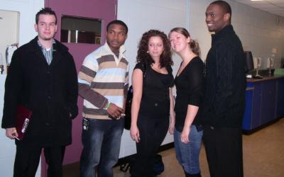 L to R: Mike Berg, Samuel Anyanwu, Rosemarie Ditaranto-Ivascu, Kirstin Liddell, Warren Lindsay.