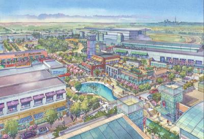 An artist’s rendering of the new Woodbine Live entertainment complex, next to the existing Woodbine racetrack. An artist’s rendering of the new Woodbine Live entertainment complex, next to the existing Woodbine racetrack.