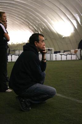 Men’s head coach Germain Sanchez looks for the winning formula heading to Provincials.