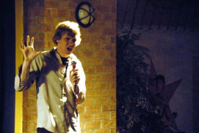 Bobby Mair got big laughs Monday night at WoOopsies Laugh Lounge. He is very animated on stage and the audience loved it. Bobby Mair got big laughs Monday night at WoOopsies Laugh Lounge. He is very animated on stage and the audience loved it.